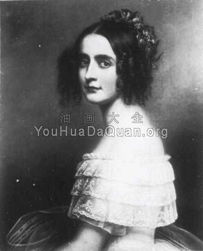 Portrait of Princess Alexandra of Bavaria - 约瑟夫·卡尔·斯蒂勒